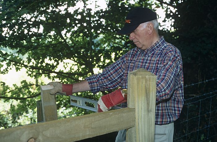 A warden at work. Picture  © Cotswolds Conservation Board